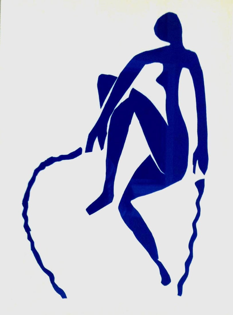 1984 Henri Matisse Lithograph Jumping a Rope: Artist: Henri Matisse Country: France Title: jumping a rope Medium: Lithograph Marks: Not signed not numbered Paper Size: 14 x 10 inch Printed: 1984 in USA Provenance: Matisse paper cutout 1984<