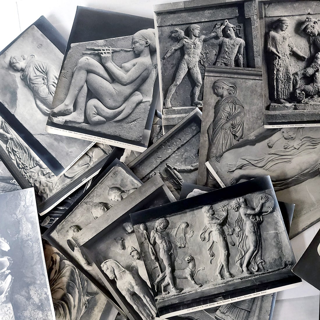 Fratelli Alinari Albumen Photo Prints Bundle - Italian Classical Art & Architecture Bas Relief (1 of 7)