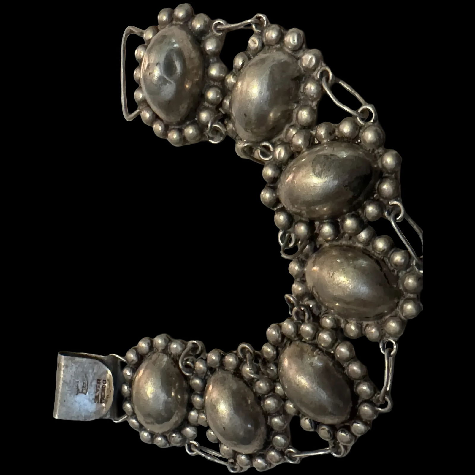 Vintage Sterling silver Mexican silver Bracelet (1 of 4)