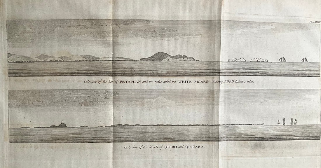 1756 Petaplan Bay Map, Anson's Detailed Depiction of Guerrero, Mexico (1 of 1)