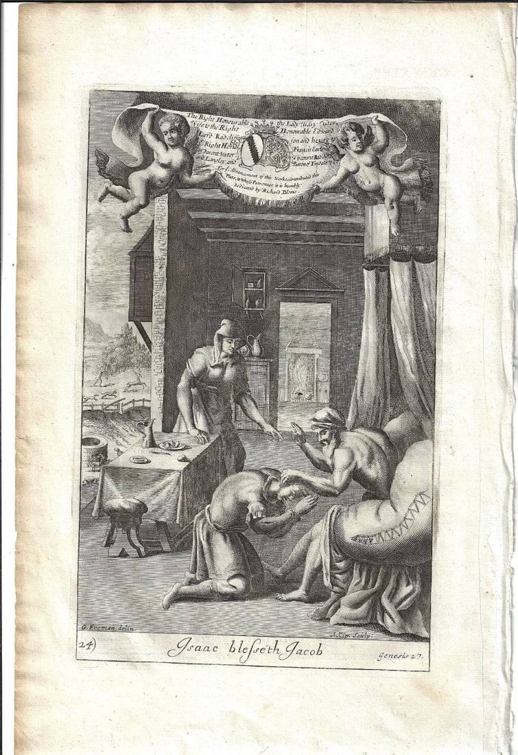 1712 Four Bible Engravings Old Testatment (1 of 3)