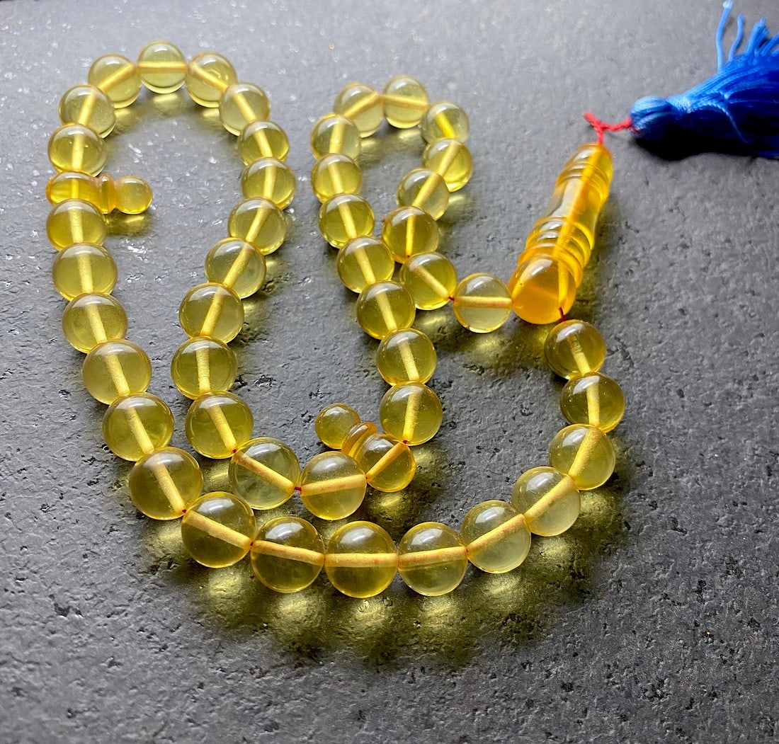 Beautiful Unique Antique Amber Tesbih made from Round Amber beads (1 of 8)