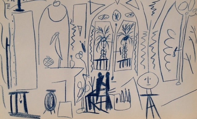 Picasso Sketchbook Carnet de la Californie Lithograph 3 dated 15/11/1955 (1 of 1)