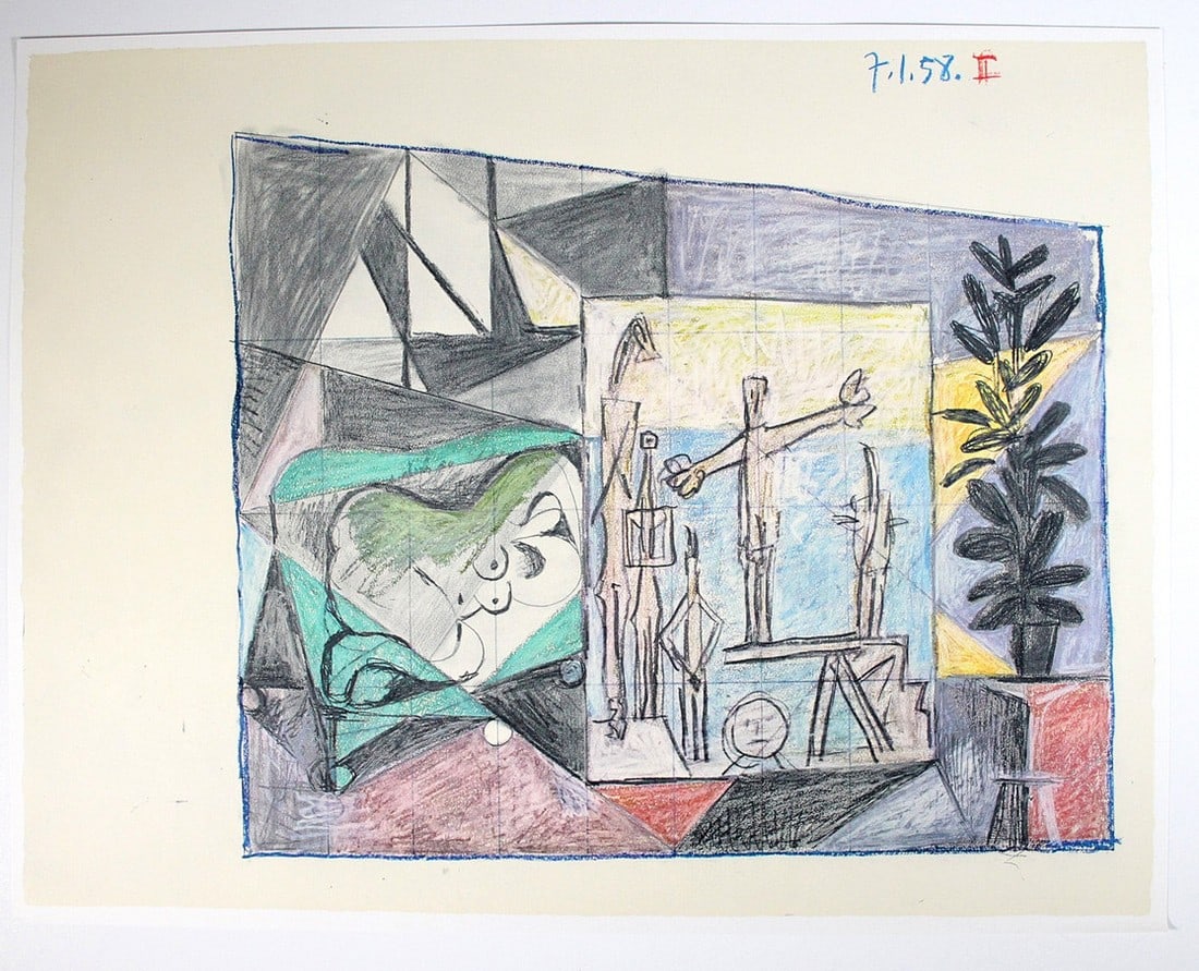 1972 Picasso La chute d'Icare 7 Edition d'art Skira (1 of 1)
