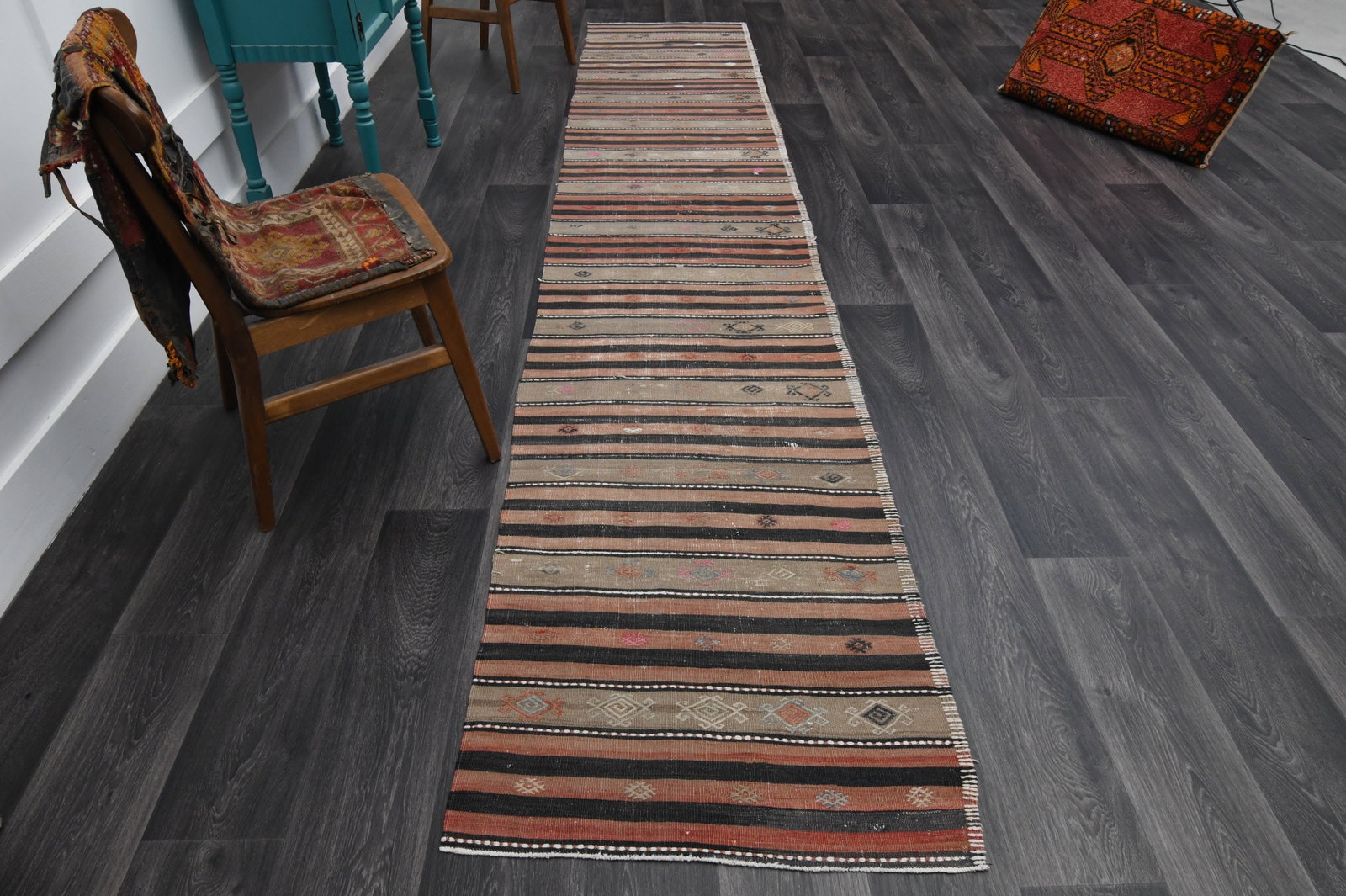 2.5x13.2 ft, TURKISH KILIM Runner (1 of 9)