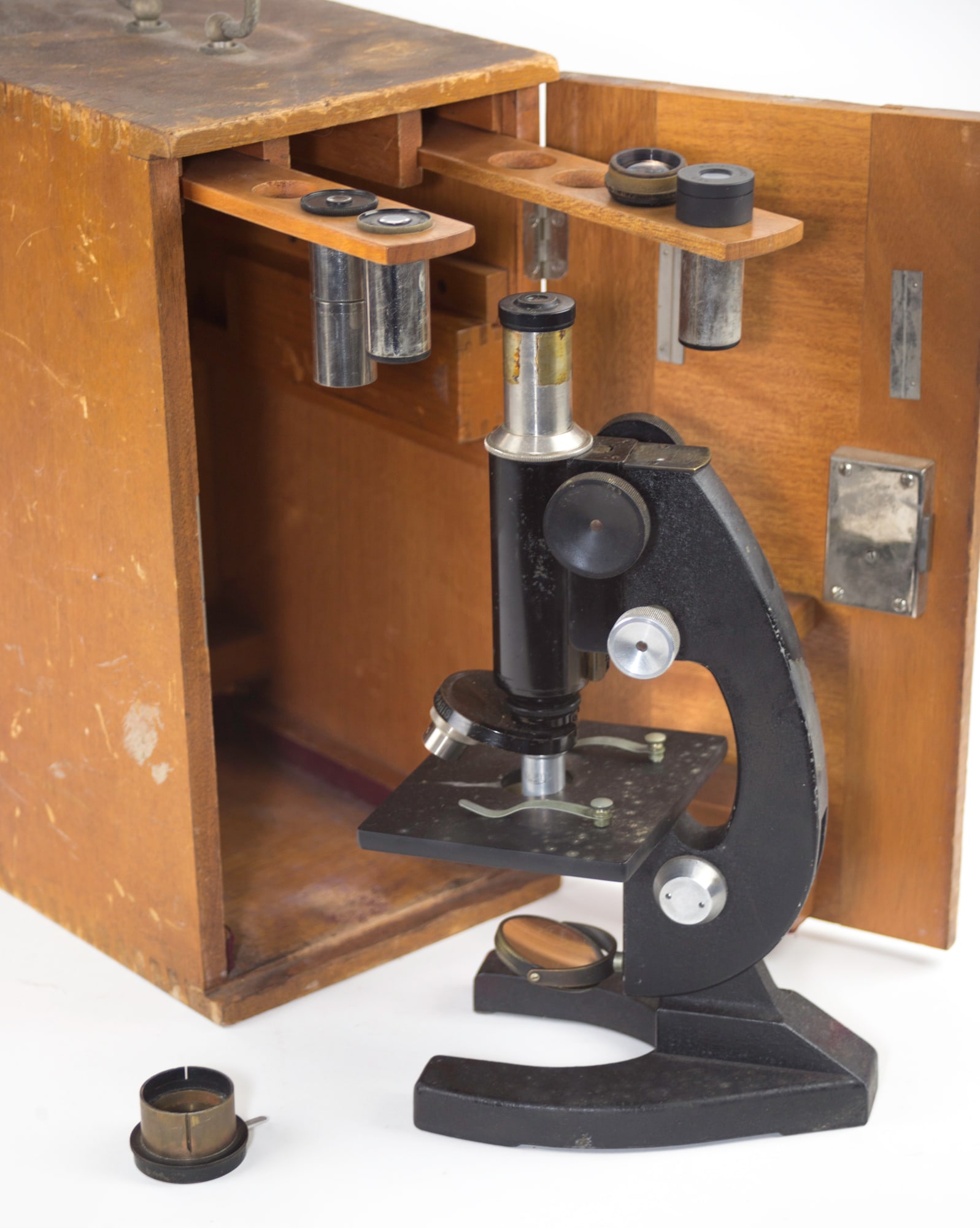 Antique French microscope NACHET à Paris 1900 (1 of 3)