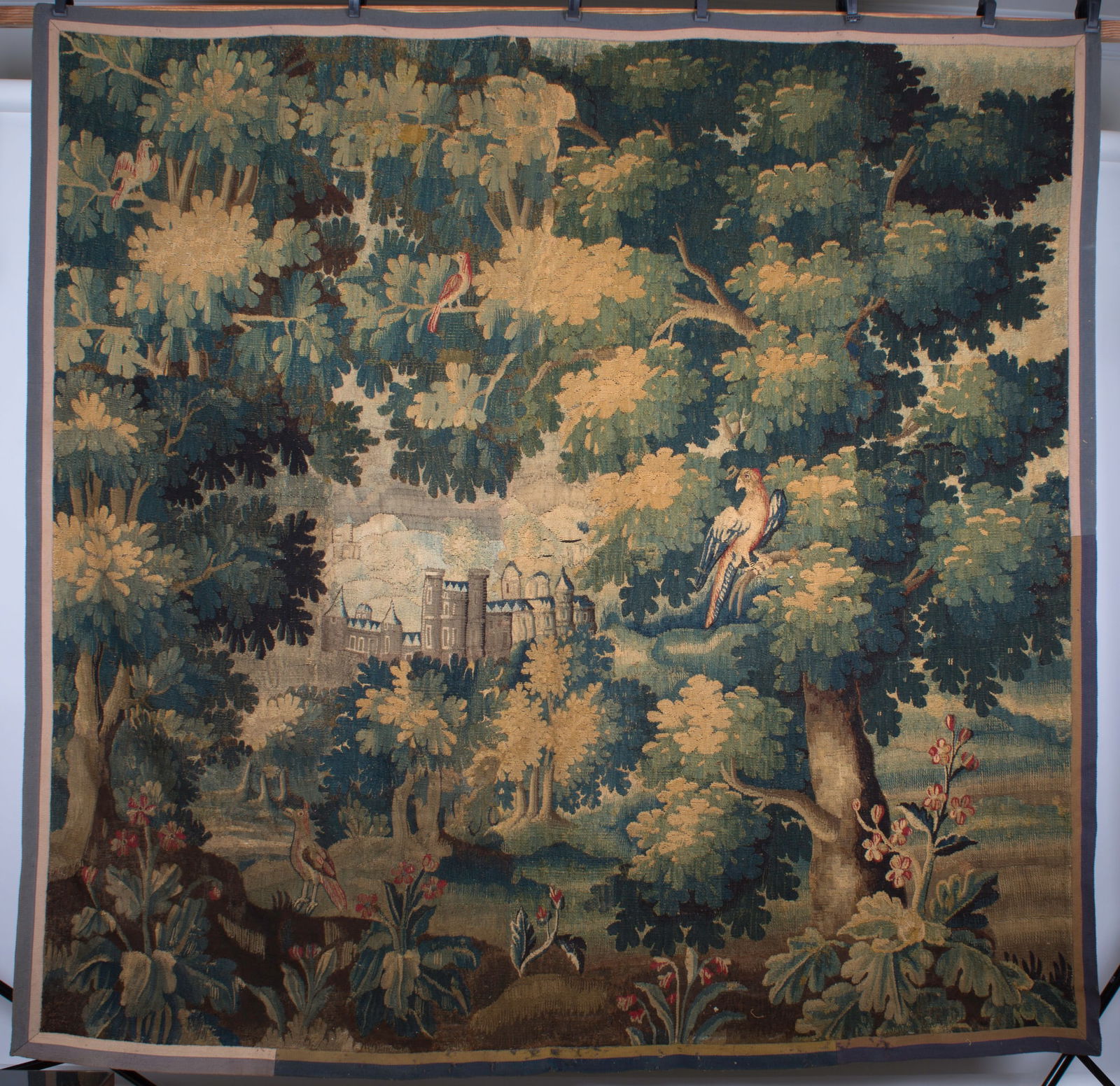 Large French verdure forest Hand weaved 18th. Aubusson (1 of 7)