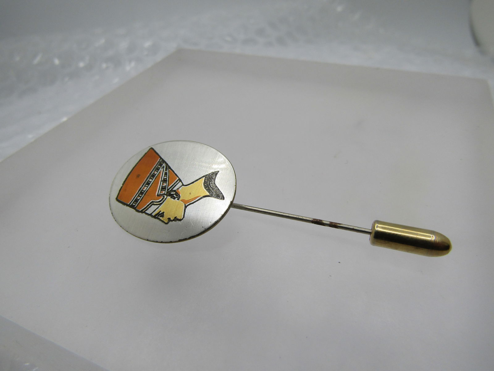 Vintage Egyptian Damascene Stick Pin, Reed & Barton,  1980's-1990's (1 of 5)