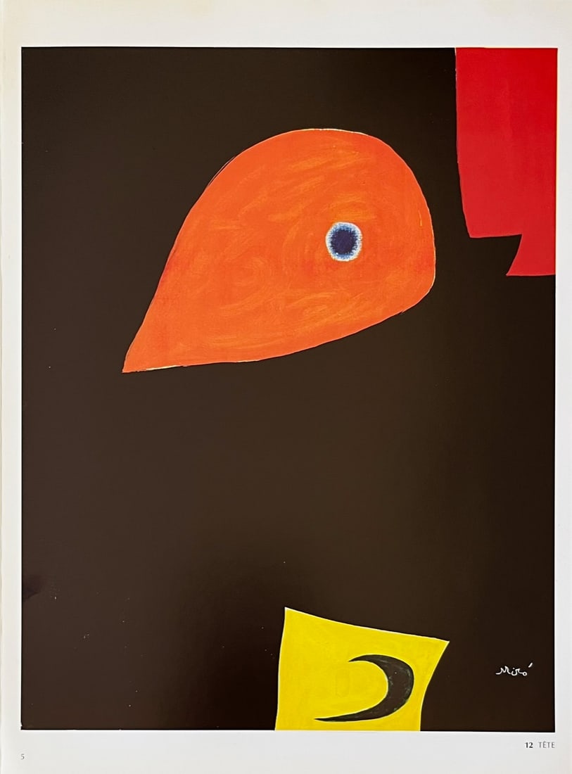 Joan Miro Derriere le Miroir DM12231 Tete 1978 (1 of 1)