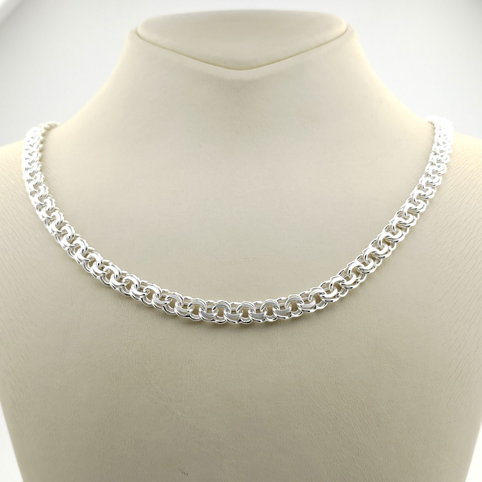 925 Silver Garibaldi Link Men's Chain (1 of 8)