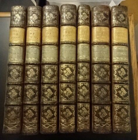 1753 Fine Binding Folard Histoire Polybe Maps Engravings (1 of 8)