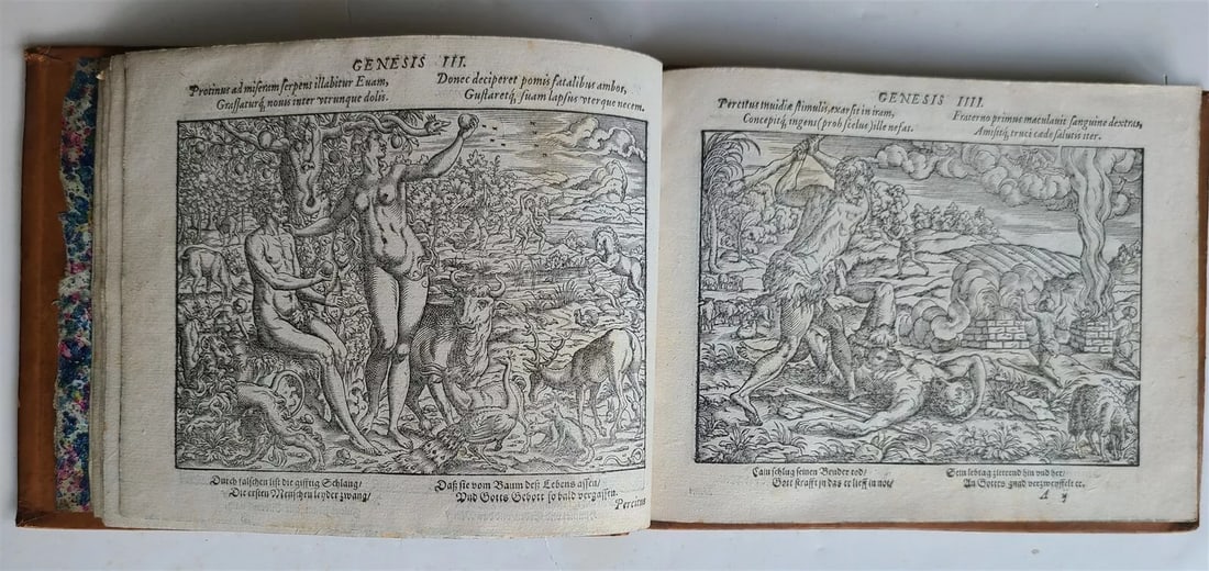 1565 BIBLE FIGURES 130 AMAZING ENGRAVINGS antique J.AMMAN BOCKSPERGER FEYERABEND (1 of 20)