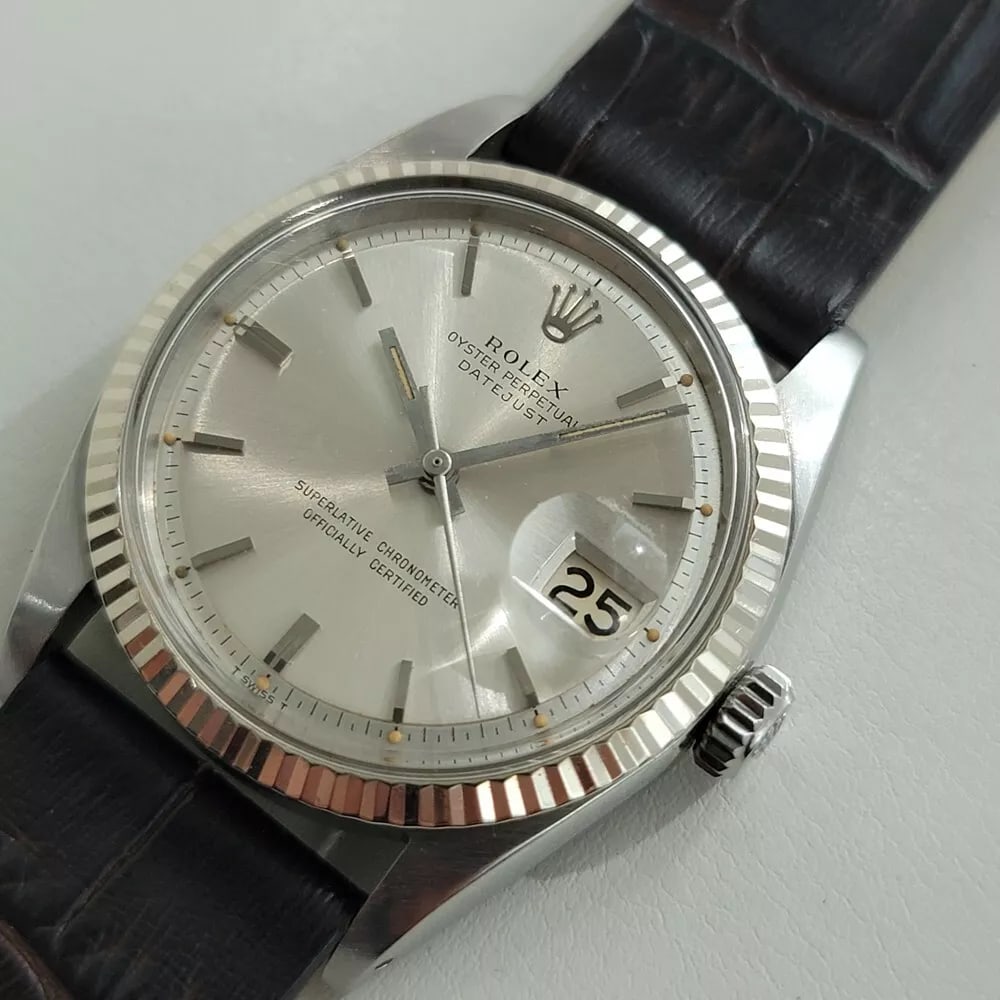 Mens Rolex Oyster Datejust 1601 36mm 18k Gold SS 1960s Automatic Vintage NA144B (1 of 12)