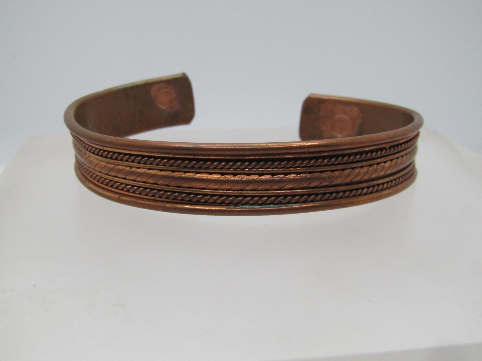 Vintage Copper Cuff Bracelet, 7.25", Unisex, 1980's-1990's (1 of 5)