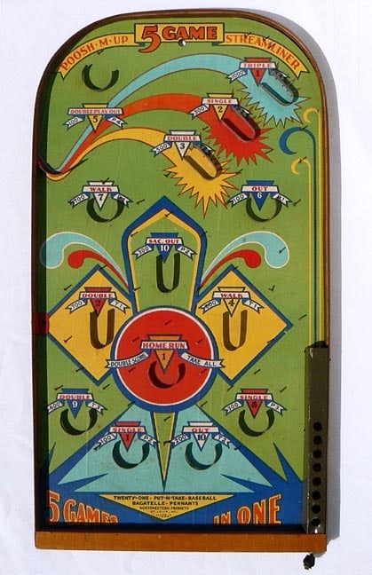 Pinball type gameboard with great color and graphics (1 of 20)