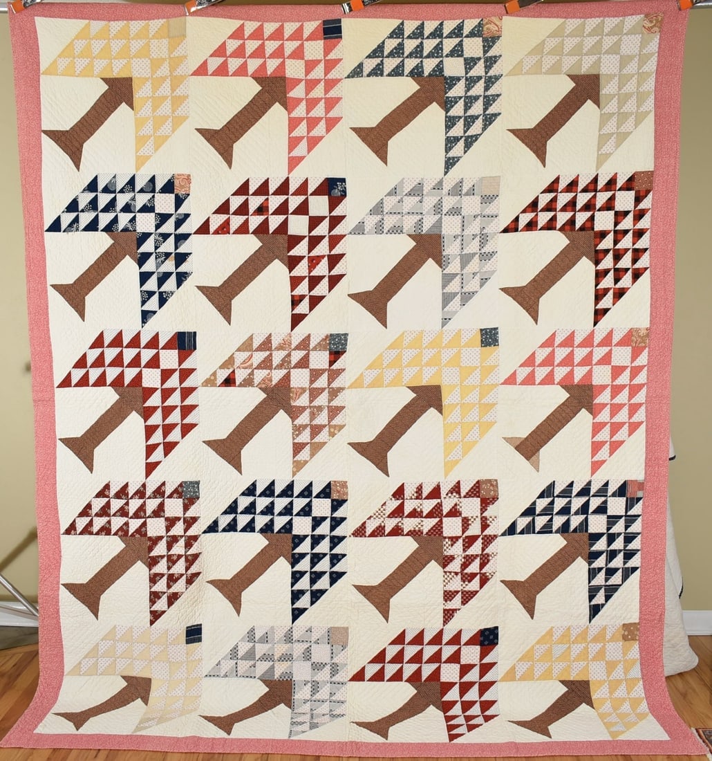 Large 1880's Tree of Life Quilt (1 of 12)