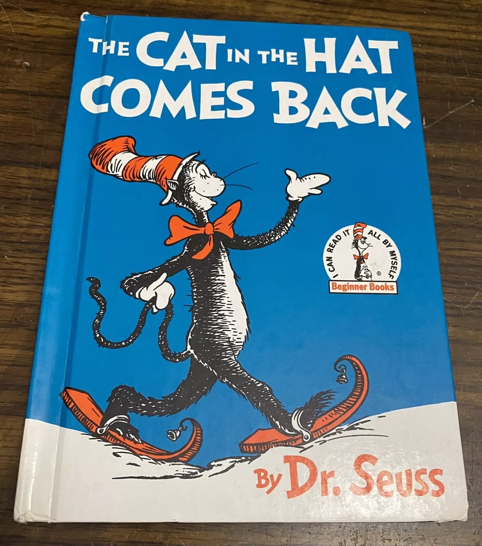 Dr. SeussThe Cat In The Hat Comes Back 1st Ed/2nd 1958 Groliier BC Good (1 of 12)