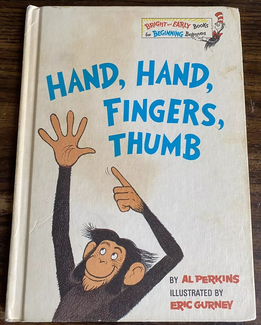 Hand, Hand, Fingers, Thumb 1969 by Al Perkins Book Club Edition Dr. Seuss VGood (1 of 16)