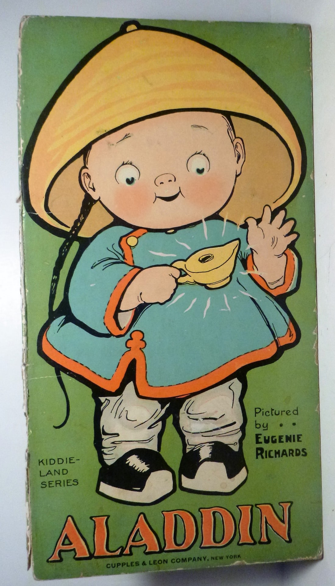 Aladdin: Title: Aladdin Author: Eugene Richards - Illustrator Date: 1915 Piblisher: Cupples & Leon Edition: N/A Additional Information: Aladdin- Oversized version of well known classic. With vivid full page pi