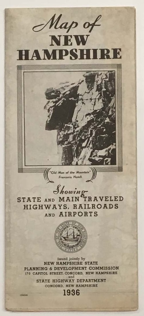 Map of New Hampshire and Vermont (1 of 3)