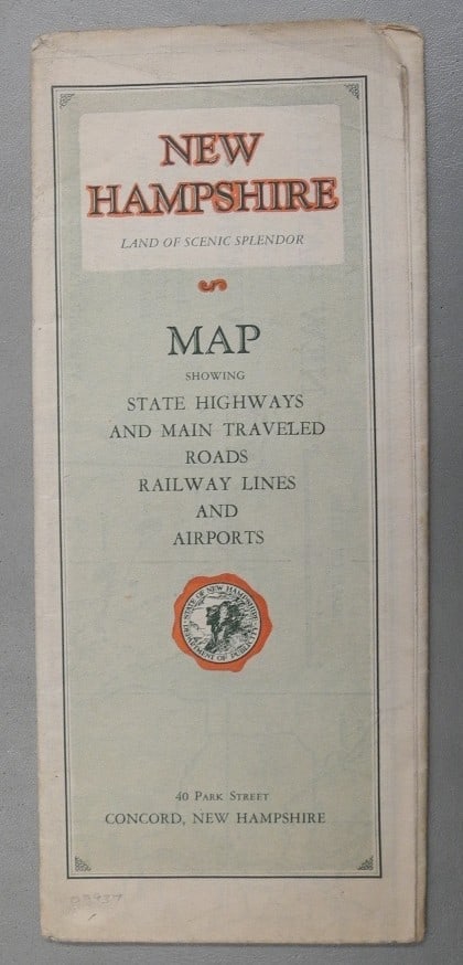 Map of New Hampshire and Vermont: Title: Map of New Hampshire and Vermont Cartographer: THE NATIONAL SURVEY CO. Publication Date: c1938 Publisher: NH/VT PUBLICITY BUREAUS Brief Description: "issued jointly by the New Hampshire Board o