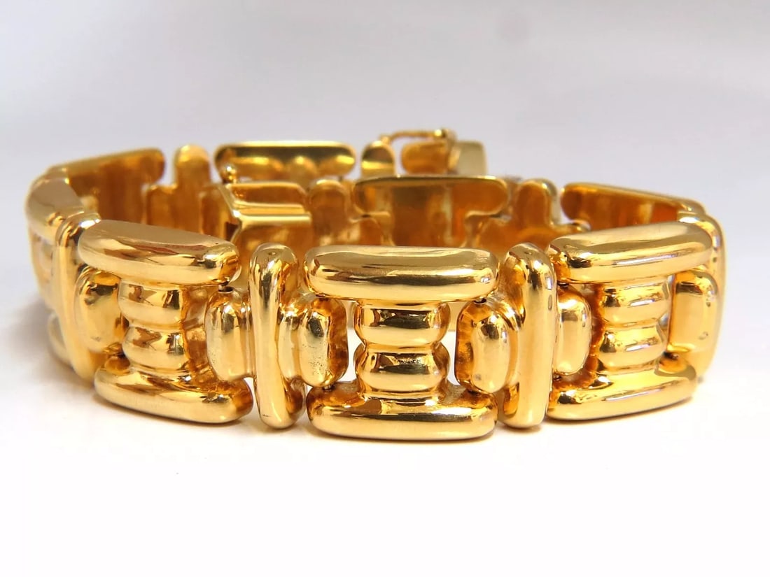 14kt. Greek Icon Link Bracelet 33 Gram (1 of 5)