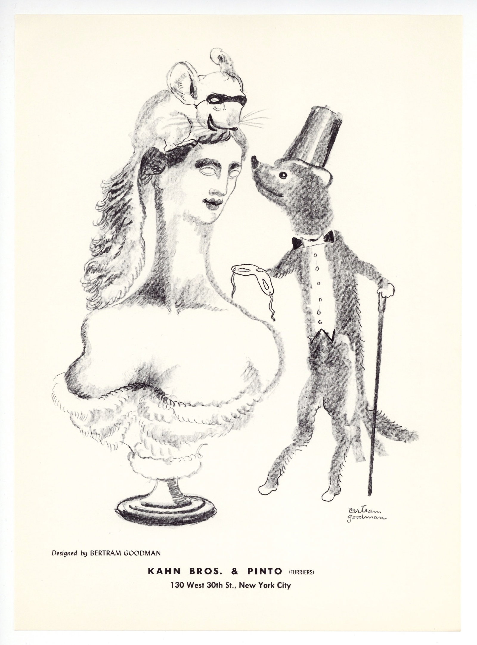 Bertram Goodman original lithograph: Medium: original lithograph. This lithograph was printed in 1955 for the "Improvisations" portfolio, and published by the Artists Equity Association of New York in an edition of 2000 on the occasion o