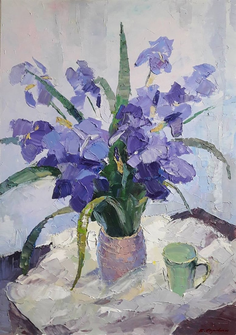 Oil painting Irises Serdyuk Boris Petrovich (1 of 5)