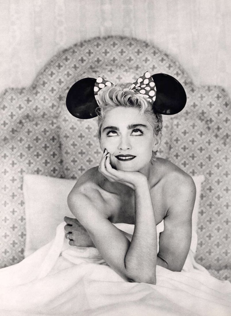 HERB RITTS - Madonna, Tokyo, 1987: Artist: HERB RITTS Print Title: Madonna, Tokyo, 1987 Medium: Sheet-fed Gravure from a limited edition of 6000 copies Printing Date: 1980's Printed in Japan Image Size approx: 13 X 10 inches Herb Ritts