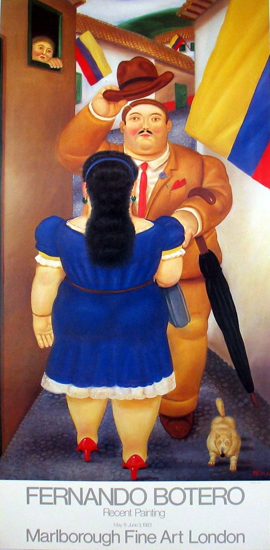 Fernando Botero - National Holiday - Offset Lithograph 50.5" x 24.75" (1 of 1)
