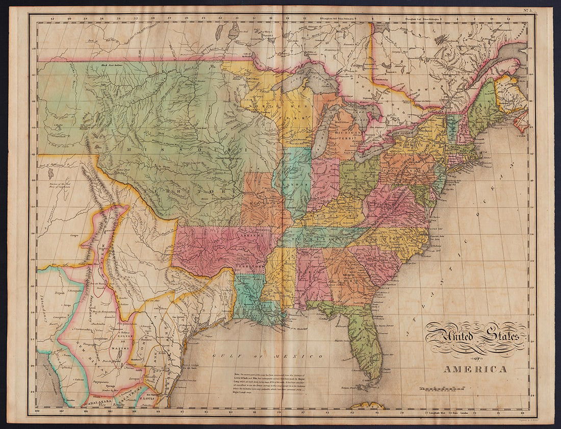 Iconic Map Of Early United States - 197541073 1 X 