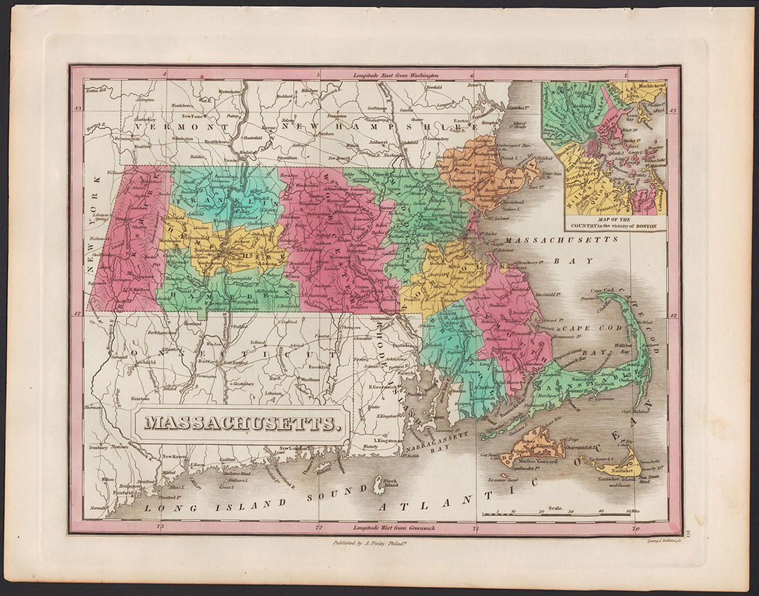 Beautiful specimen of Finley’s scarce 1833 Massachusetts (1 of 4)