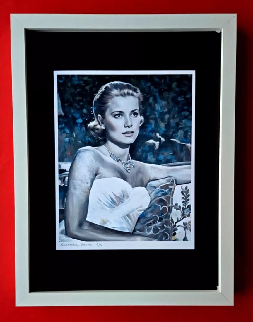 ALEXANDER DULAC | GRACE KELLY MONACO Hand Signed Authentic Print Ed.of 10 COA (1 of 3)