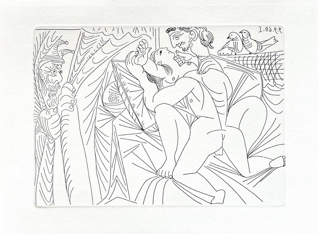 Picasso Gravure Apollinaire Les onze mille verges 6 (1 of 1)