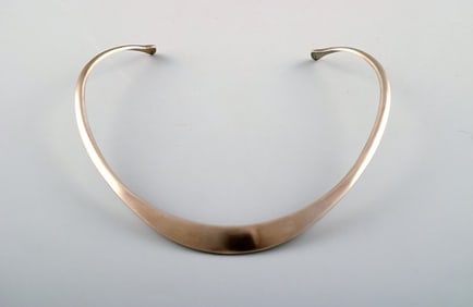 N.E. From necklace of sterling silver. Danish design 1970s.