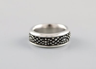Lene Munthe for Georg Jensen. Ring in sterling silver. Model 426. Late 20th Century.