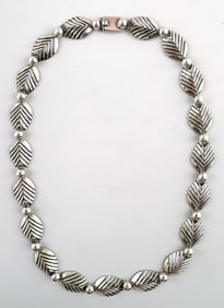 N.E. From, necklace, sterling silver.