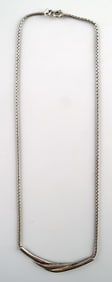 Danish design sterling silver necklace in modern design.