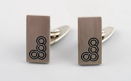 N.E.From, Denmark, sterling silver, a pair of cufflinks.