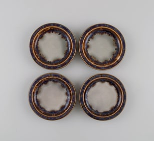 Bing & Grøndahl Mexico dinner service. Four butter pads in glazed stoneware. Model number 332.