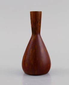 Carl Harry Stålhane (1920-1990) for Rörstrand. Vase in glazed ceramics. Beautiful glaze in