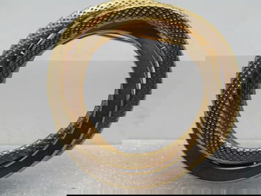 Vintage Overlapping Triple Circle Brooch, 1960's-1970's.