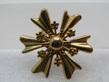 Vintage Maltese Star Brooch, 1960's-1970's.