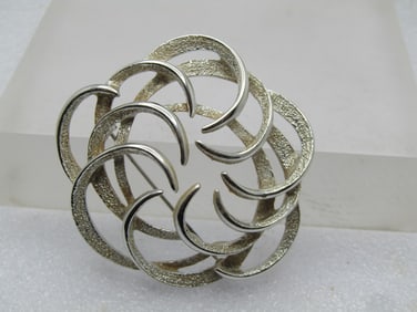 Vintage Curved Spiral Brooch, Sarah Coventry, 1960's-1970's, 2"