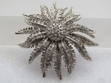 Vintage Coro Blossom Brooch, Tiered, 1960's