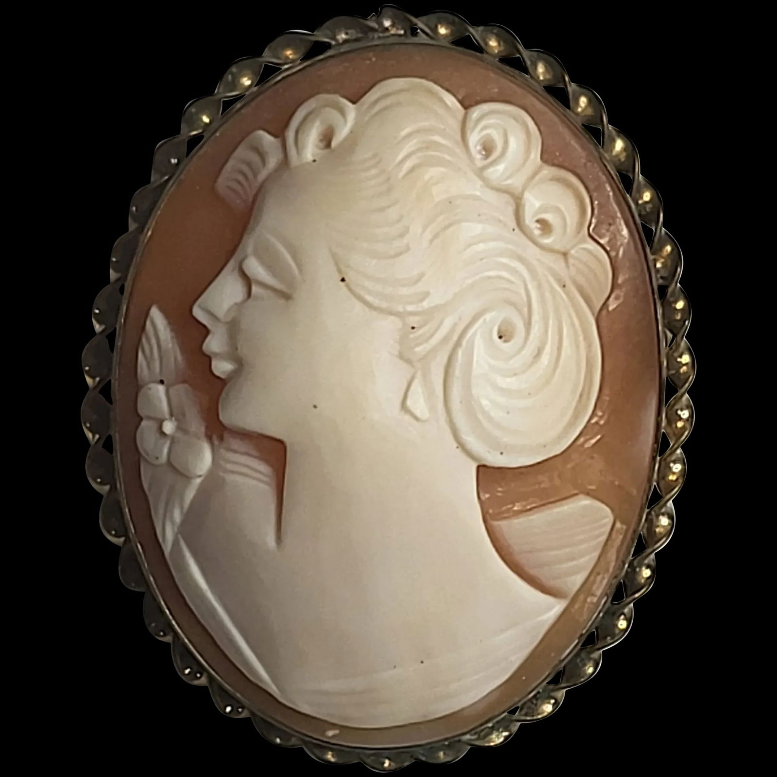 Vintage Cameo Brooch/Pin/Pendant (1 of 5)