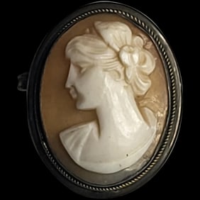 Vintage SilverCameo Pin/Pendant/Brooch