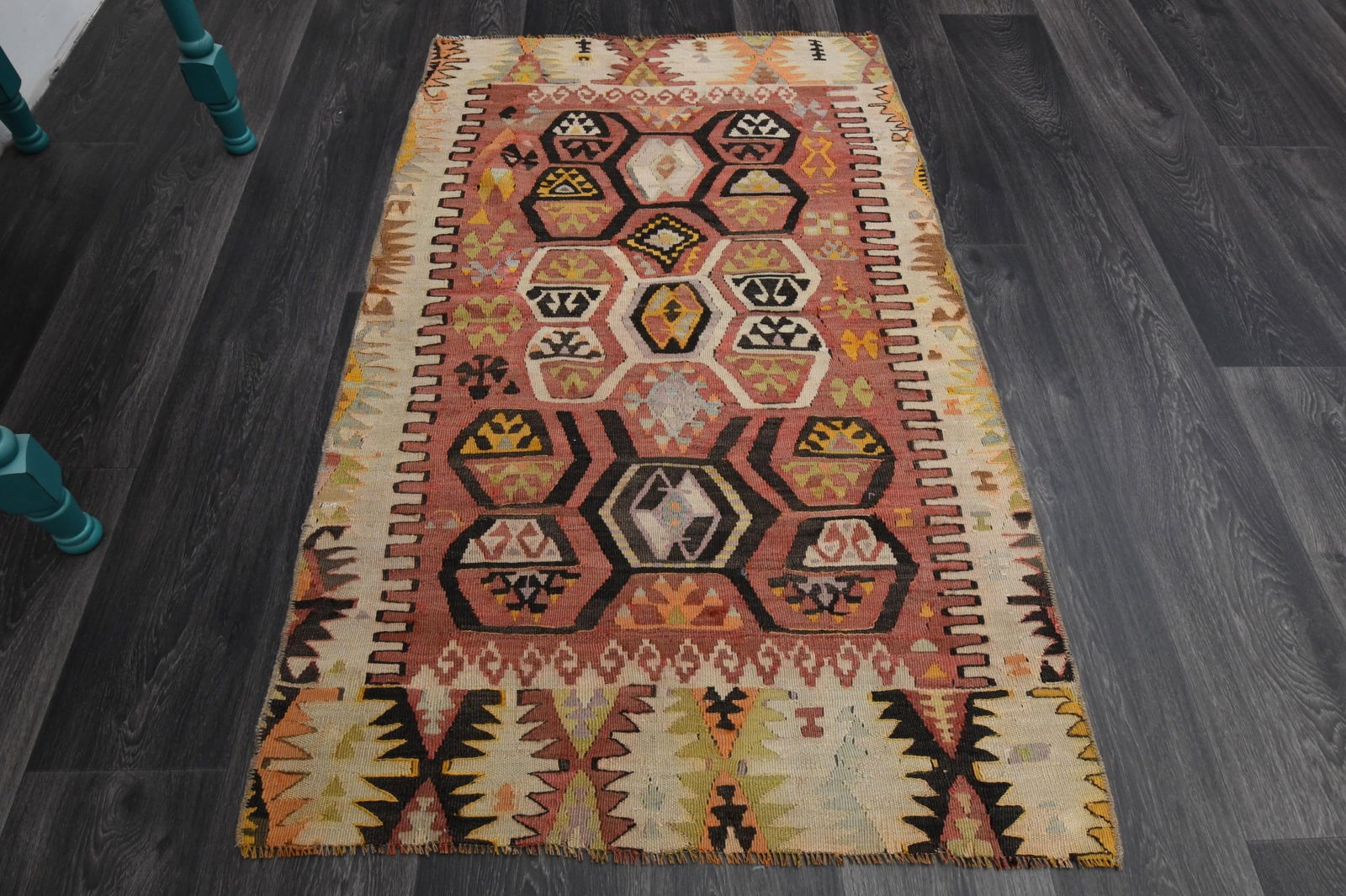 2.8x4.6 ft, TURKISH KILIM Rug (1 of 9)
