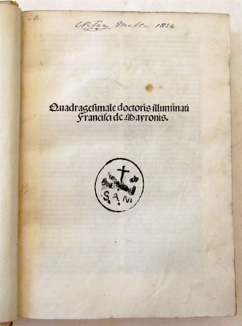 1491 INCUNABLE Franciscus de Maioranis antique INCUNABULA rare 15th CENT. vellum (1 of 13)