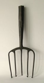 Antique blacksmith made fishing gig.
